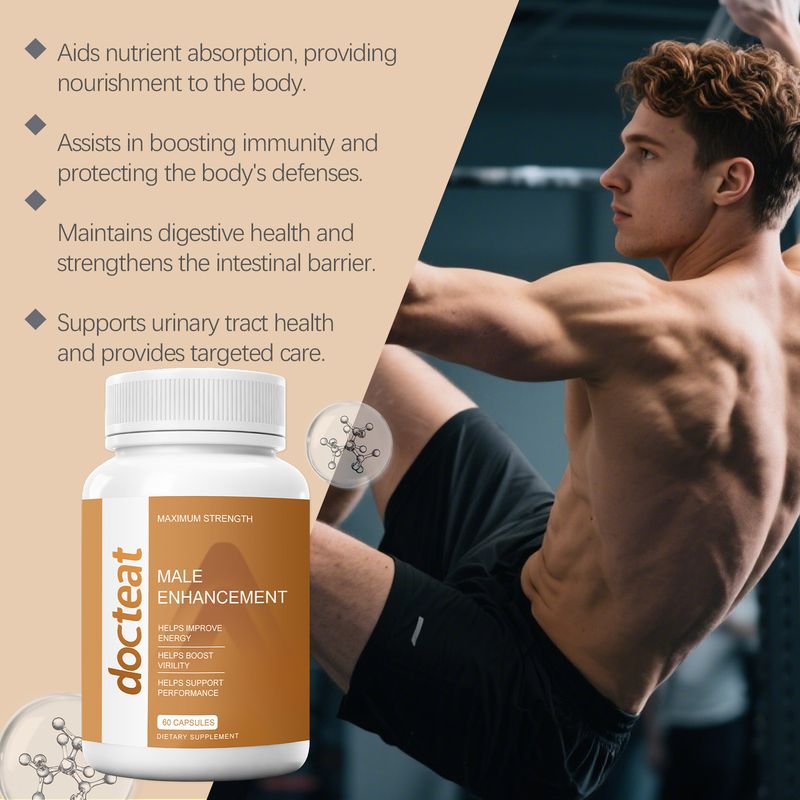 Cápsulas masculinas para el cuidado diario, refuerzo, vitalidad corporal, mejora del estado de resistencia._voghion.com