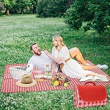 Blanket|Beach Mat|Indoor Outdoor Picnic Blanket, 203.20cm X 152.40cm Sandproof And Waterproof Large Suitable For Beach,_voghion.com