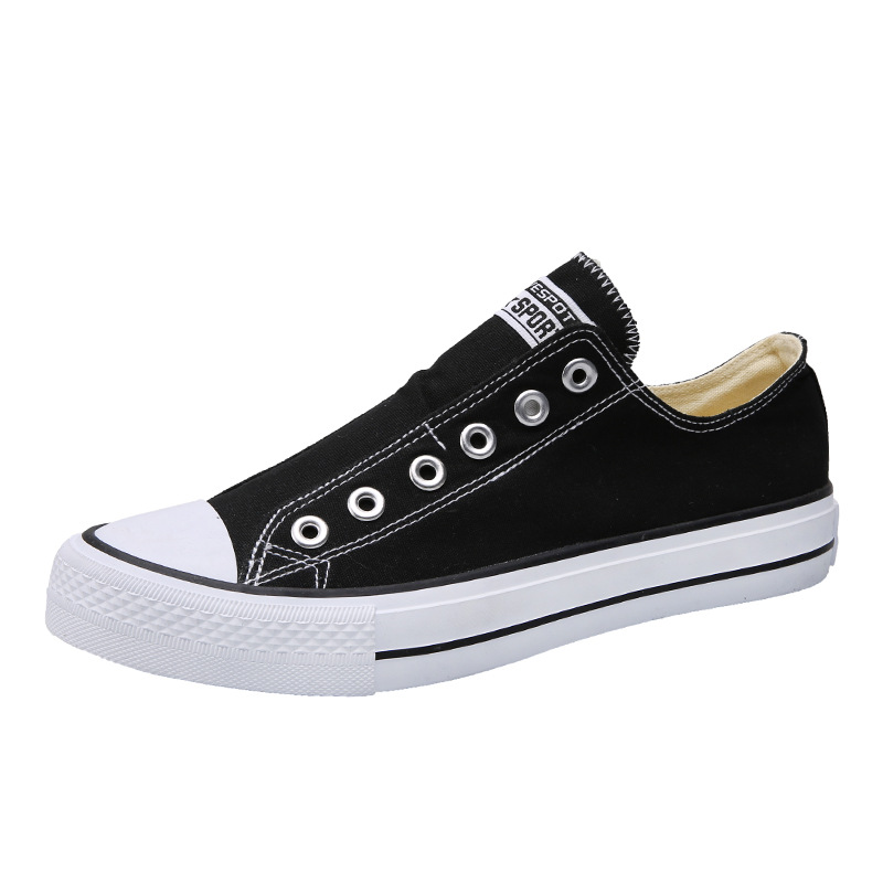 Spring And Summer New 1970s One Foot Canvas Men, Low Cut Matching For Couples, Korean Version Trendy Shoes_voghion.com