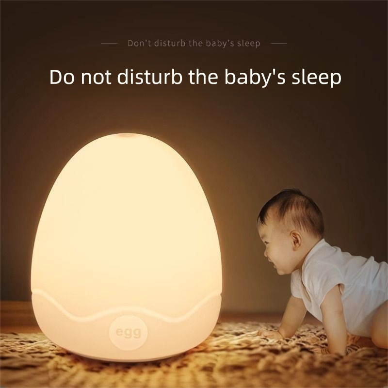 Veilleuse à capteur rechargeable - Pour la maternité, l'alimentation de bébé, la lampe de chevet, l'aide au sommeil_voghion.com