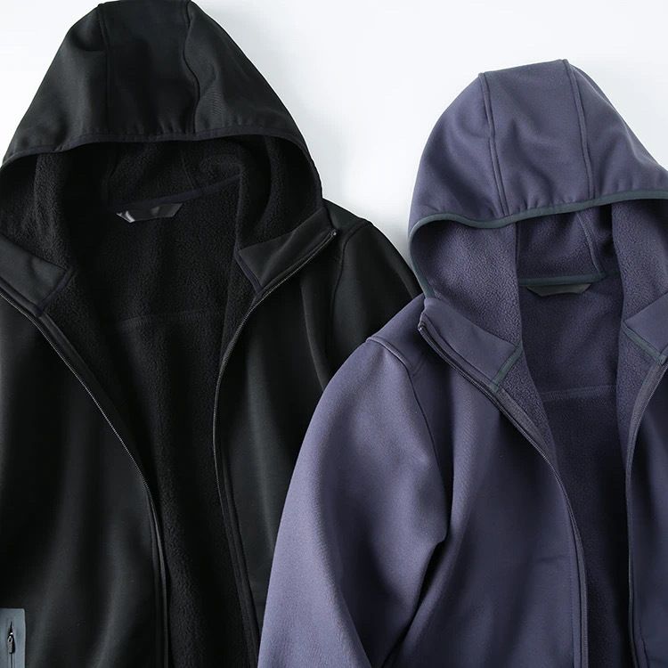 Autumn New Mountain Style Outdoor Lightweight Waterproof Windproof Fully Laminated Casual Hooded Coat Softshell Jacket_voghion.com