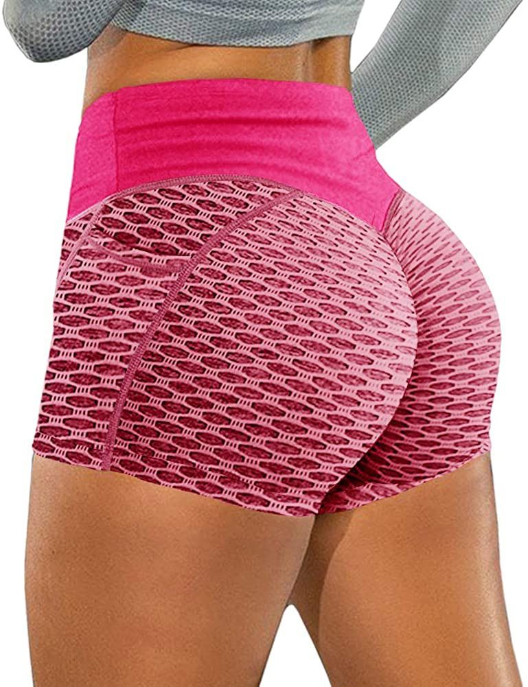 Leggings sportivi con tasche a tinta unita e sollevamento fianchi da donna, pantaloncini di grandi dimensioni_voghion.com