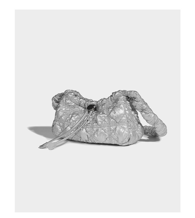 Borsa a tracolla versatile e alla moda con nuvole plissettate, borsa a tracolla leggera_voghion.com