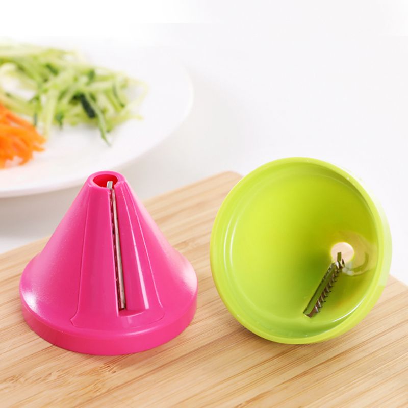 Vegetable Multifunction Spiral Shredder Peeler Manual Potato Carrot Radish Rotating Grater Kitchen Tool_voghion.com