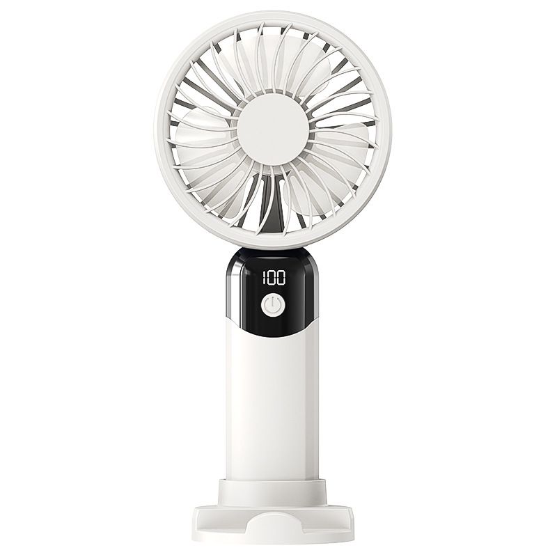 Novo mini ventilador portátil USB de mesa silencioso com display digital de 6 velocidades e alta potência para presente_voghion.com
