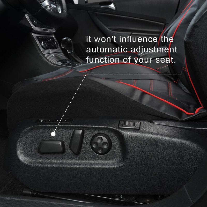 Coprisedile posteriore alto universale in pelle PU da 2 pezzi, adatto per la maggior parte degli accessori per sedili di auto, camion e SUV._voghion.com