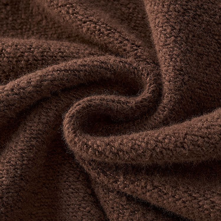 Herrenpullover aus hochwertigem Samt, schlicht, schwer, mit Rundhalsausschnitt und dicker Verarbeitung_voghion.com