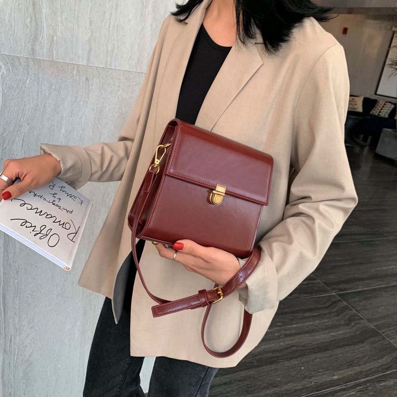 Borsa a tracolla semplice, versatile, alla moda, di alta qualità, con texture, nuovo modello da donna_voghion.com