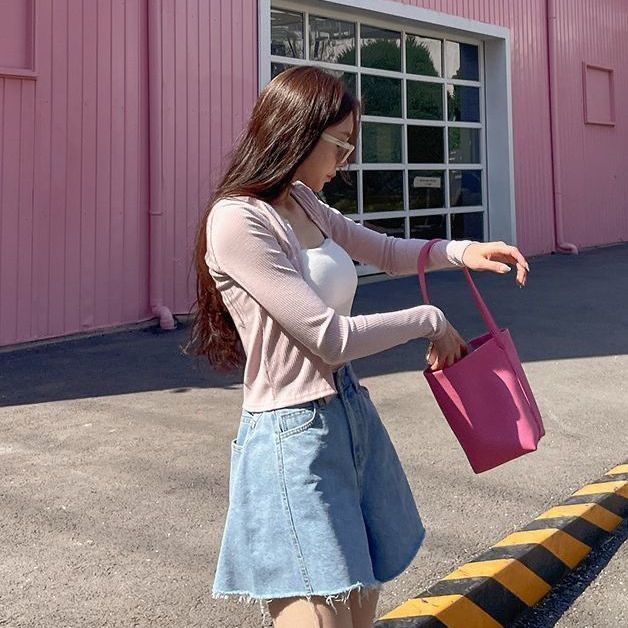 Sac seau d'été polyvalent et paresseux coréen de style texture d'épaule de conception de niche_voghion.com