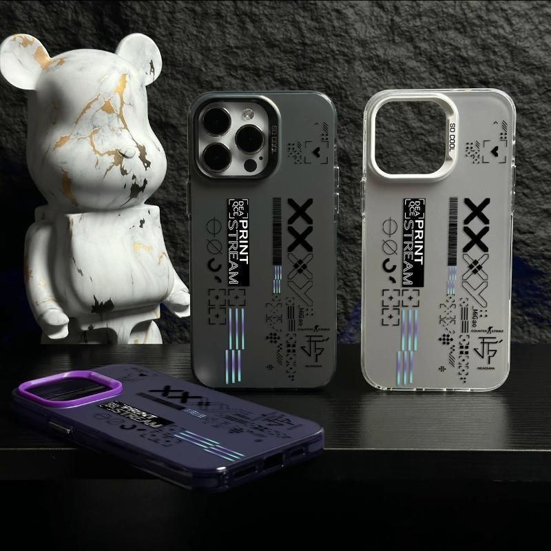 Collezione di stampe CSGO compatibile con iPhone Custodia per telefono iPhone 13 15/13 Pro/15 Pro Max Colore argento_voghion.com