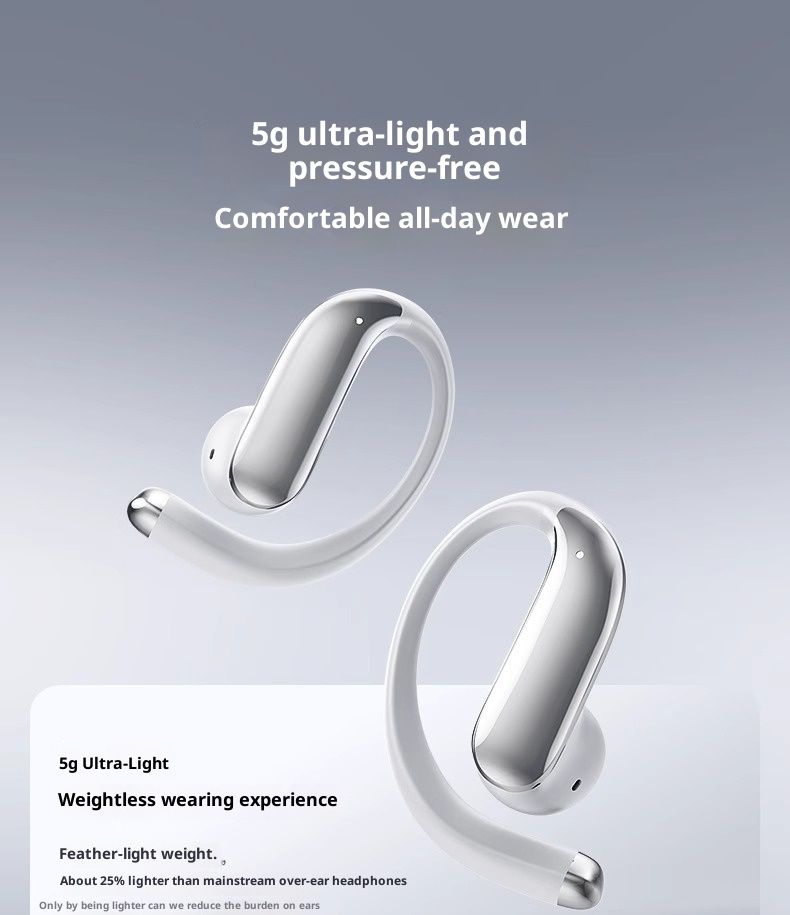 NeoGear New S06 Auricolari Bluetooth con gancio auricolare wireless AI Smart Translation Auricolari a conduzione ossea semi-in-ear aperti_voghion.com