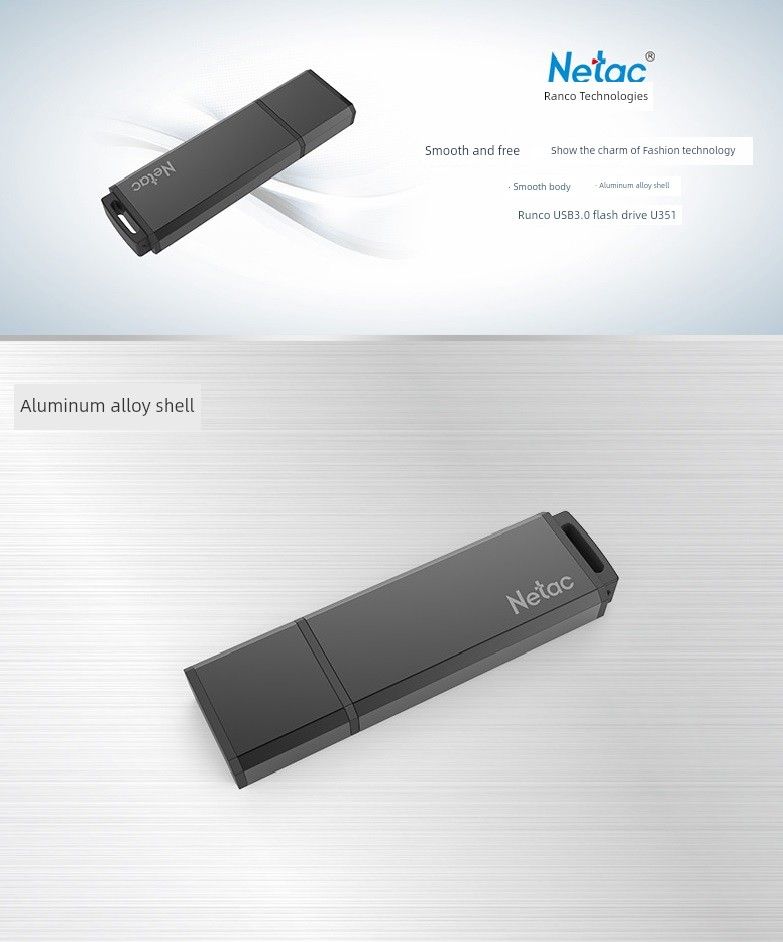 Langke 64G High-Speed USB3.0 Metal U351 Stylish 64gu Computer Business Bidding Creative USB Flash Disk 32G_voghion.com
