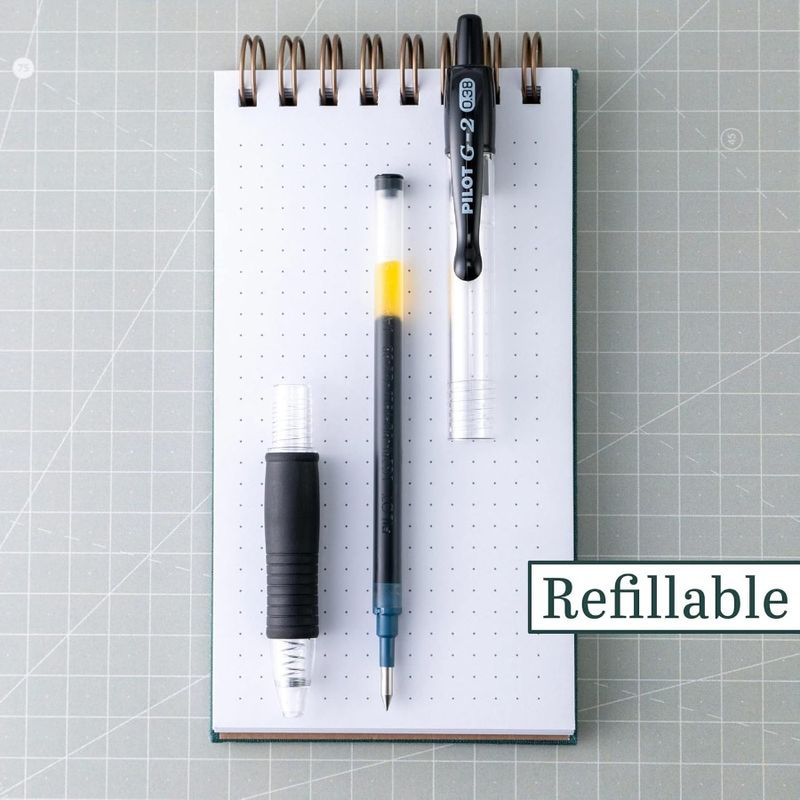 G2 Premium Gel Roller Pens Ultra Fine Point 0.38 Mm Pack Of 4 Black_voghion.com