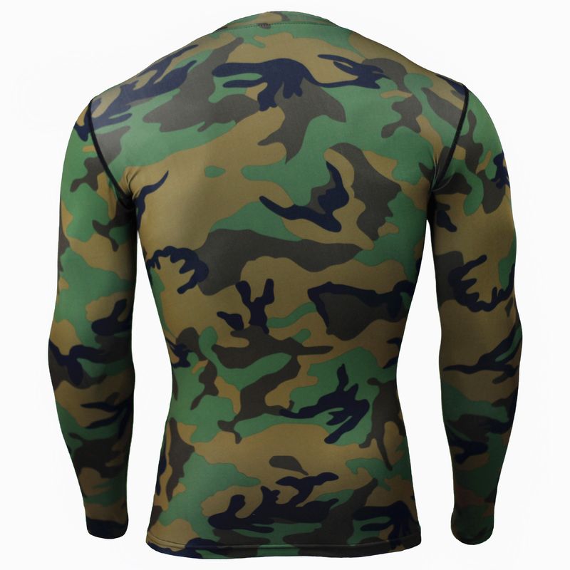 T-shirt da uomo a maniche lunghe da fitness a collo alto da uomo, da corsa, sportiva, a maniche lunghe, con cappuccio, elastica, ad asciugatura rapida, autunno e inverno_voghion.com