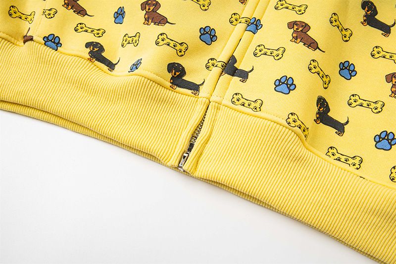 American Style Puppy Full Print Hoodie 2025 Männer und Frauen Herbst Lose Casual Trendy Marke Paar Jacke_voghion.com