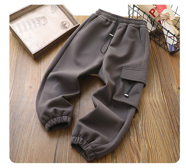 Kid's Clothing Boys kelnės 2024 pavasario ir rudens vaikiškos kelnės vidutiniams ir dideliems vaikams berniukų kombinezonai Qingdao vaikiškos laisvalaikio kelnės_voghion.com