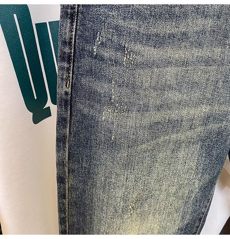 Men's Clothing High End Jeans for Men, New Loose and Slim Harem Pants for Spring and Autumn, Gradient Layer Washed Narrow Leg Men's Trousers_voghion.com