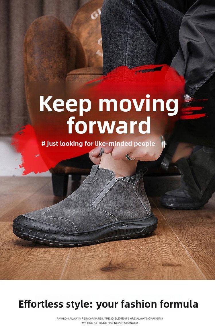 Winterschuhe mit Fleecefutter, warme High-Top-Doppelbaumwollschuhe, trendige Martin-Arbeitsschuhe für Herren_voghion.com