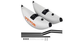 VEVOR Kayak Outrigger Stabilizers, 2 PCS, PVC Inflatable Outrigger Float With Sidekick Arms Rod, Standing Float Stabilizer System Kit For Kayaks, Canoes, Fishing Boats_voghion.com