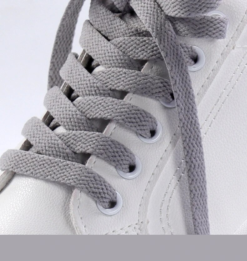 Scarpe da ginnastica piatte Lacci per scarpe Lacci per scarpe in tela Colore bianco nero Lacci per scarpe classiche 36 colori Accessori per lacci per scarpe_voghion.com