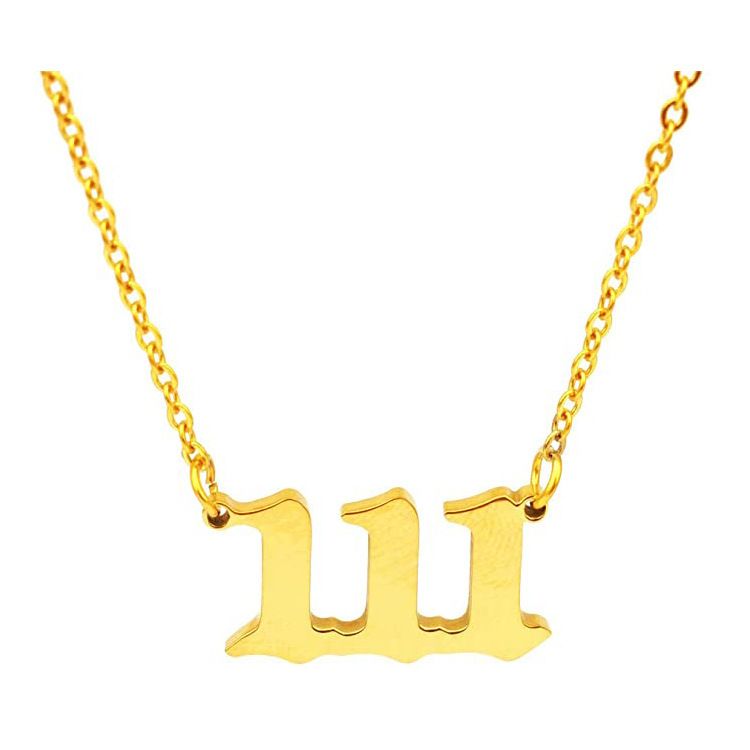 Personalized Stainless Steel Pendant Necklace For Women - Custom Name/Number Choker Chain - Elegant Layered Titanium Steel Snake Chain_voghion.com