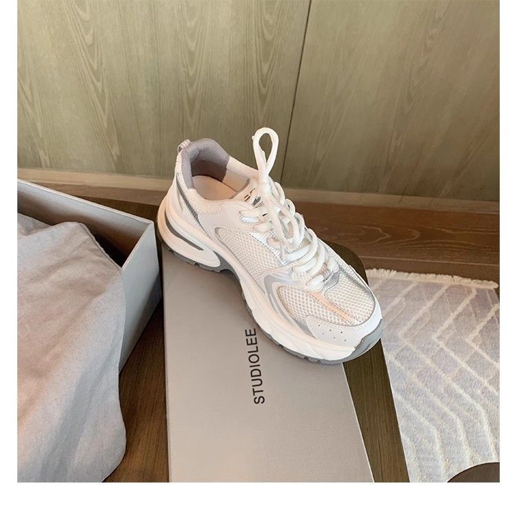 Women's Grape Mom New Style Splicing Mesh Thick Bottom Heightening Breathable Sports Style Dad Shoes For Women_voghion.com