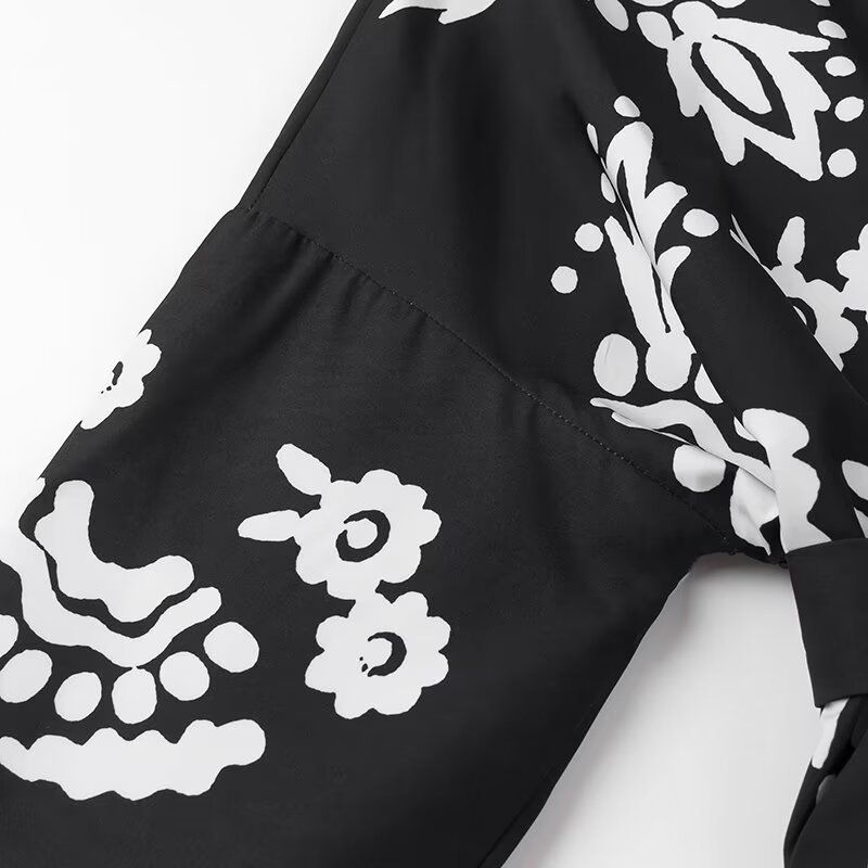Women's clothing 2024 autumn and winter new street fashion top printed jacket_voghion.com
