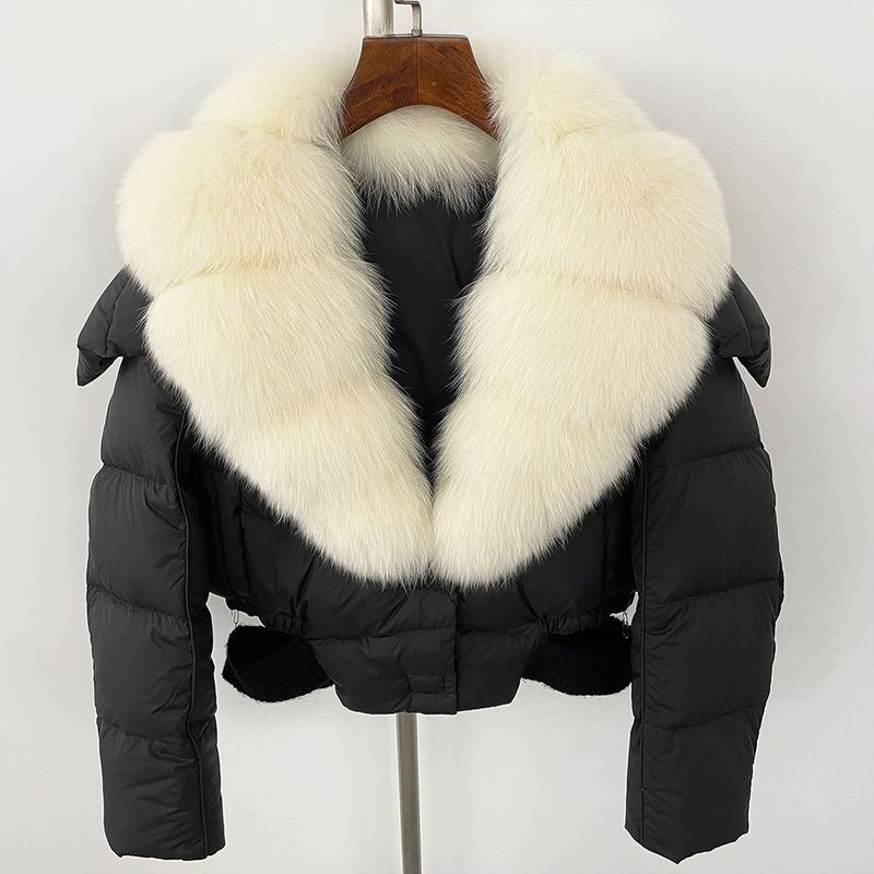 Frauen Kleidung Winter neue stil kleine größe mode warme unten jacke kurze jacke mantel kragen frauen_voghion.com
