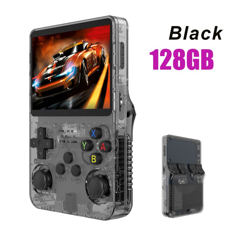128G R36S Retro Handheld Video Game Console Linux System 3.5 Inch IPS Screen R35s Pro Portable Pocket Video Player 64GB Games_voghion.com