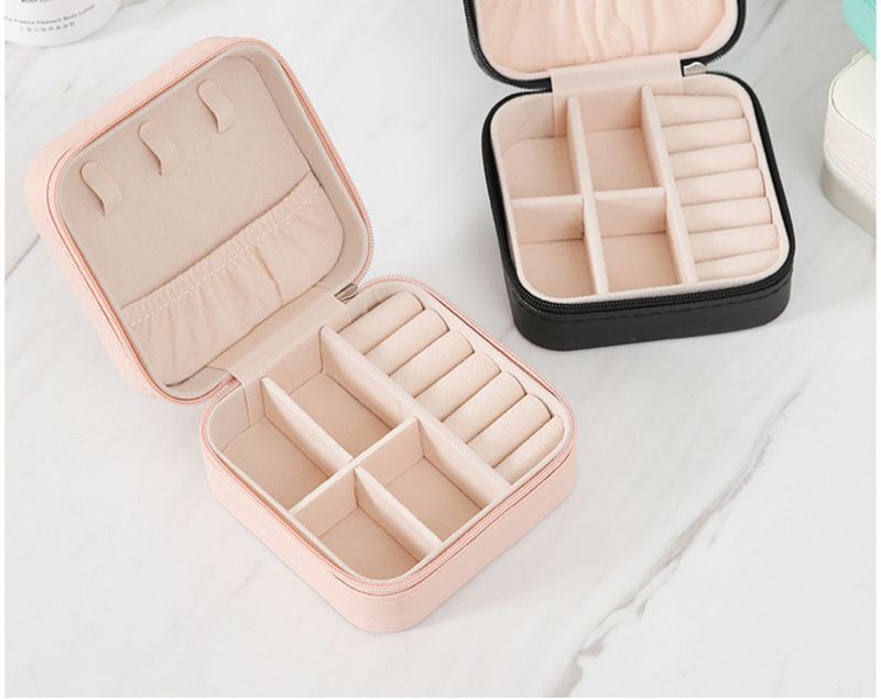 Scatola portaoggetti in pelle di alta qualità per gioielli: elegante e resistente custodia per orecchini, anelli e collane_voghion.com