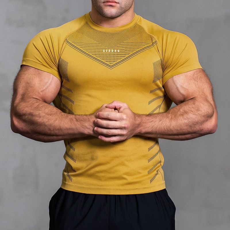 Performance-Enhanced Quick-Dry Gym Tee - 93% High-Tech Fiber For Muscle Definition & Street Style (Breathable, Moisture-Wicking, Unisex Fit)_voghion.com