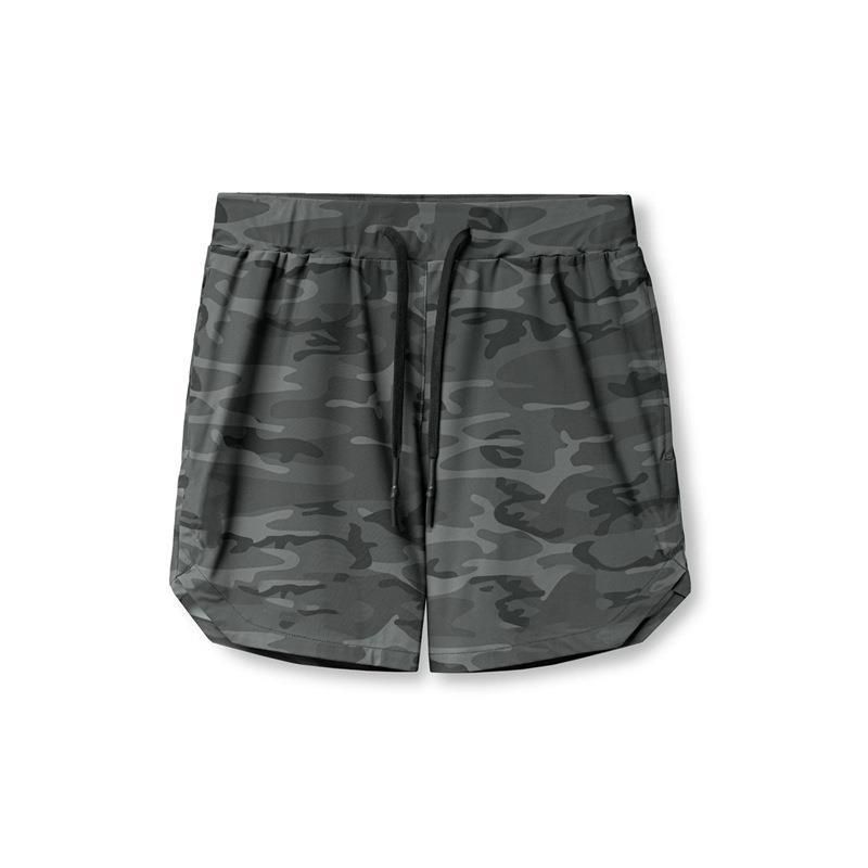 Pantaloncini da uomo Crazy Muscle, a strato singolo, in tessuto, ad asciugatura rapida, tinta unita, per corsa, fitness, sport, casual, pantaloni a vita bassa_voghion.com