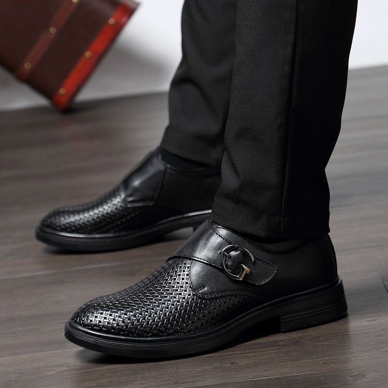 Buty męskie ze skóry naturalnej, na co dzień, z wzorem krokodyla, na platformie, w dużych rozmiarach_voghion.com