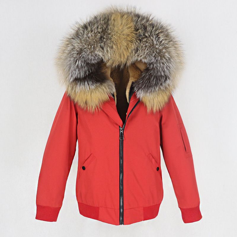 Women's Clothing New Style Parka With Thickened Artificial Fur Lining, Detachable Real Fur Large Fur Collar Jacket For Women_voghion.com
