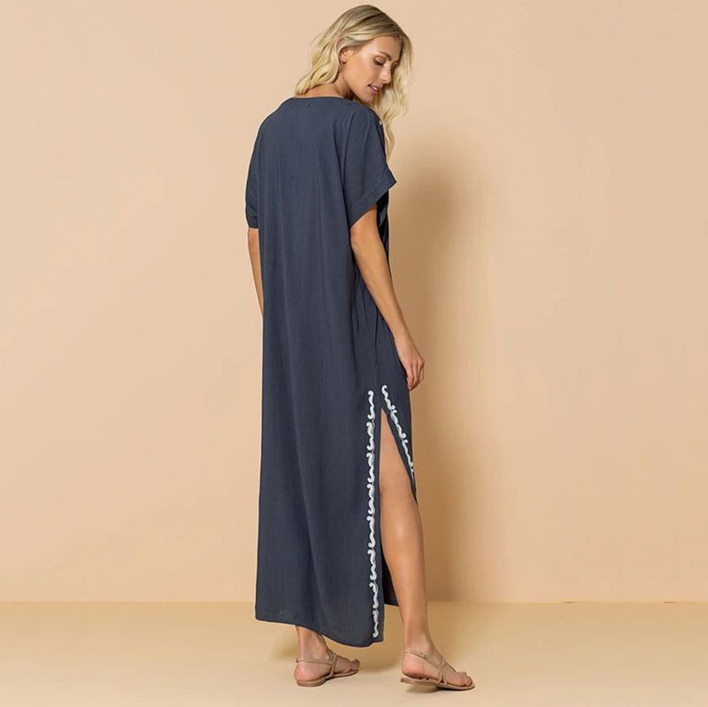 popolare copricostume da spiaggia ricamato in rayon da donna, stile abito ricamato, camicia di protezione solare per bikini al mare, 20 colori_voghion.com
