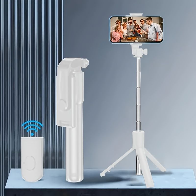 Universaali älypuhelimen selfie-tikku, langaton yhteys, liukastumisen esto ja tärinän esto, kannettava kolmijalka ja monopod kaikkiin älypuhelinmalleihin_voghion.com