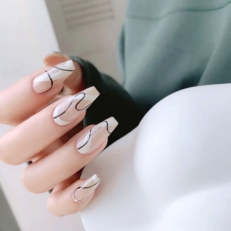 Patch pour ongles portable One Second Pure Desire Gradient Simple et élégant Nouveau style_voghion.com