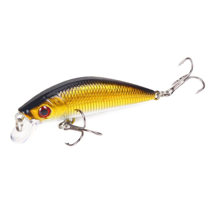 Köder Minnow 7cm/8,5g High Carbon Stahl Drei Anker Haken Kunststoff Harten Köder Simulation Fisch Köder_voghion.com