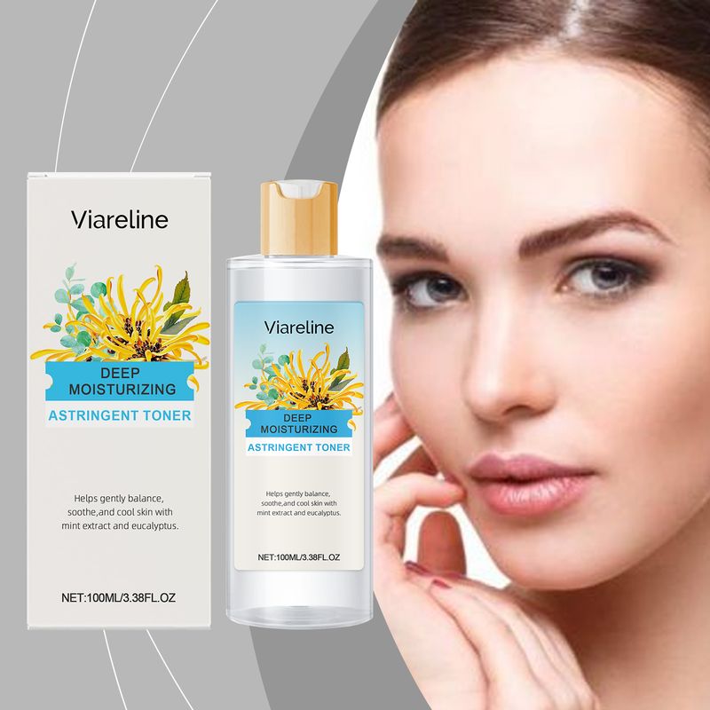 Viareline Witch Hazel Eucalyptus Moisturizing Toner Deep Moisturizes Long-Lasting Moisturizing Gently Soothing Hydrating_voghion.com