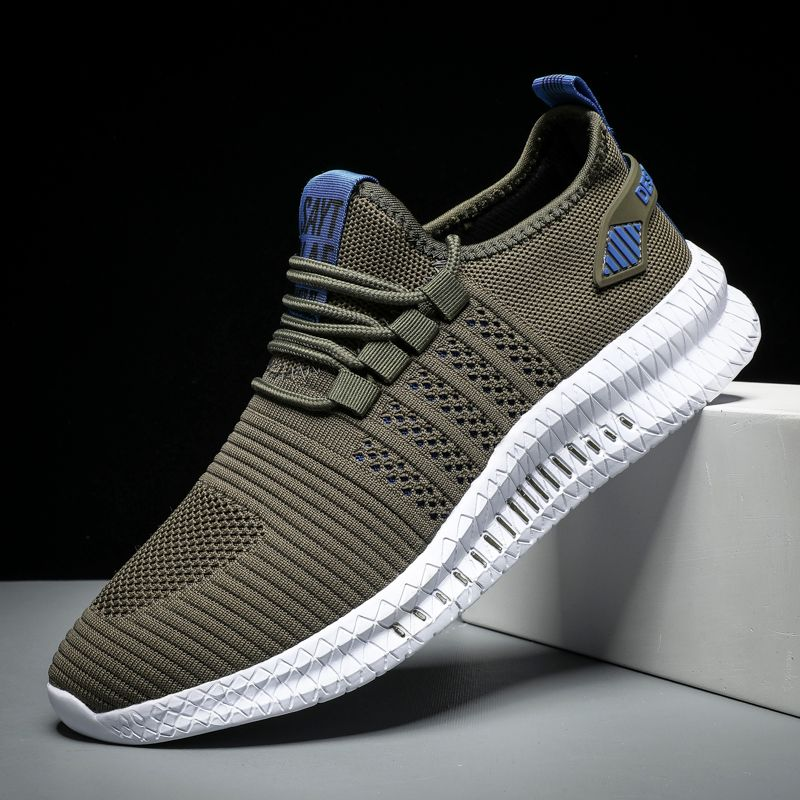 Sneakers Shoes for Men Lightweight Breathable Running Walking Male Footwear Soft Sole Lace-up Scarpe Uomo_voghion.com