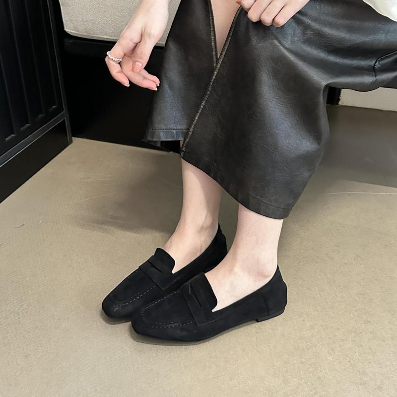 2024 Spring And Autumn New Slip-On Loafers French Style Round Toe Lazy Flat Versatile Comfortable Women's Shoes_voghion.com