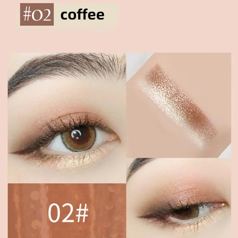 2 az 1-ben dupla színű csillogó szemhéjfesték rúd vízálló gradiens sztereó szemhéjpúder paletta bicolor Shimmer Beauty sminkeszközök_voghion.com