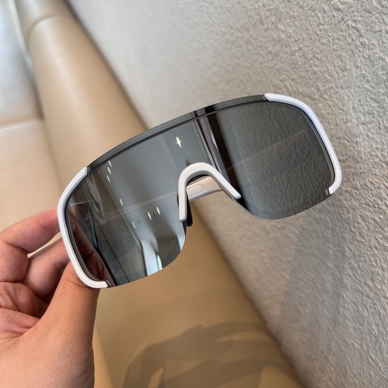 Outdoor Cycling Windproof Slimming Sunglasses Ski Goggles Protective Black Large Frame Hiking Glasses_voghion.com