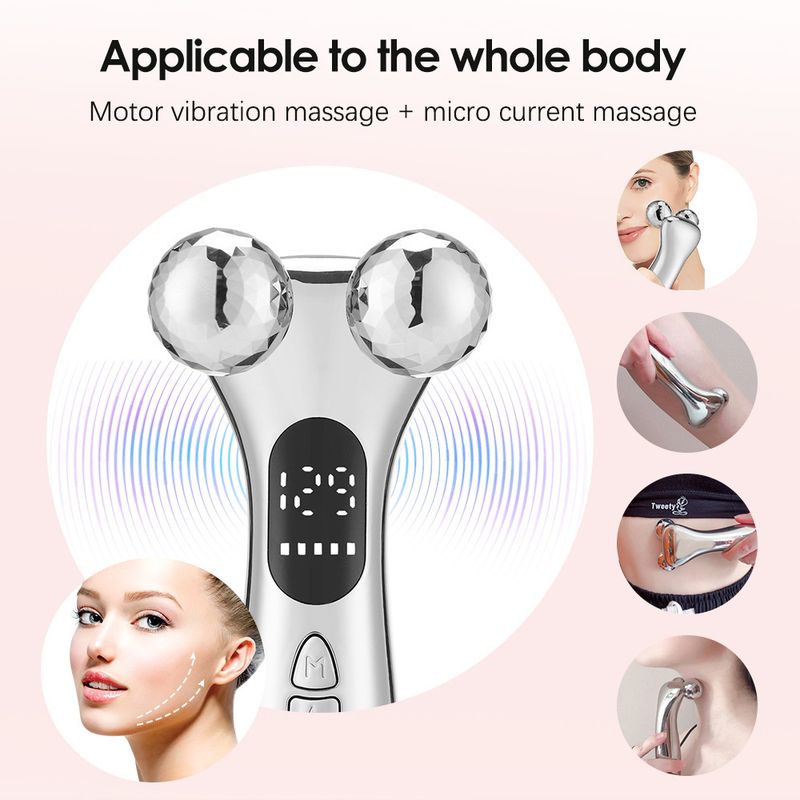 roller Facial Massage Intelligent Mode 9-level 4D Pulse Slimming Shaping Home Beauty Device_voghion.com