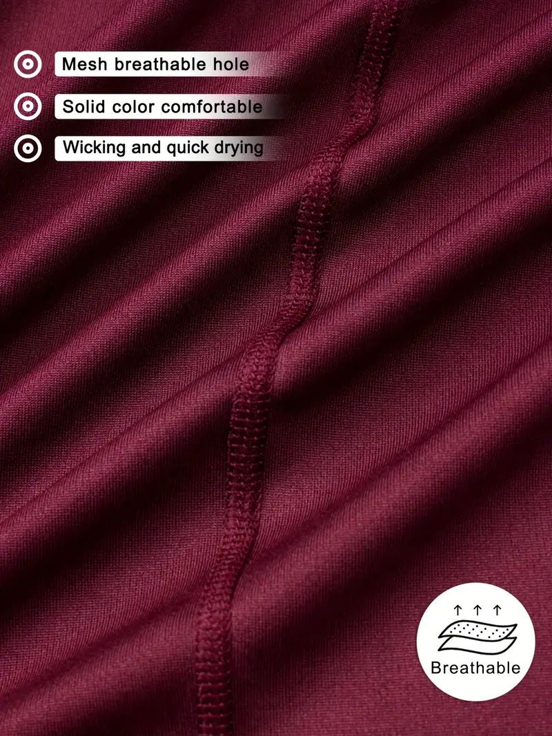 Sweat à capuche de performance pour homme - Haut de course slim évacuant l'humidité pour l'automne et l'hiver, vêtement de fitness léger à séchage rapide avec capuche réglable_voghion.com