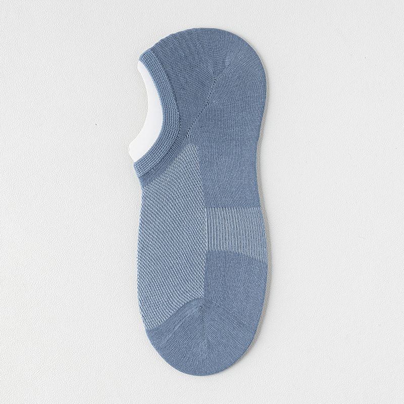 Calzini da uomo estivi invisibili, in maglia di cotone sottile, antiscivolo, senza cuciture, deodoranti e assorbenti del sudore, 2025e_voghion.com
