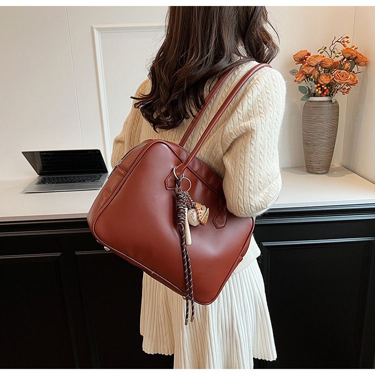 Women's Bags Niche Underarm Bag Women's Autumn And Winter New Retro Commuter Tote Bag Boston Small Square Bag_voghion.com