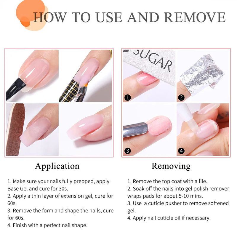 Cola para unhas 150g Cola para fototerapia de grande capacidade Cola para extensão de dor Cola UV sólida sem papel Cola de cristal para extensão rápida_voghion.com