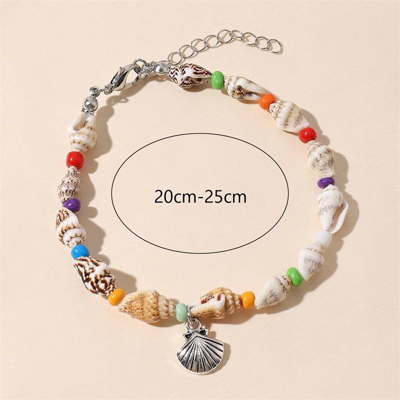 New Conch Rice Beads Ocean Beach Starfish Pendant Shell Bead Bracelet_voghion.com
