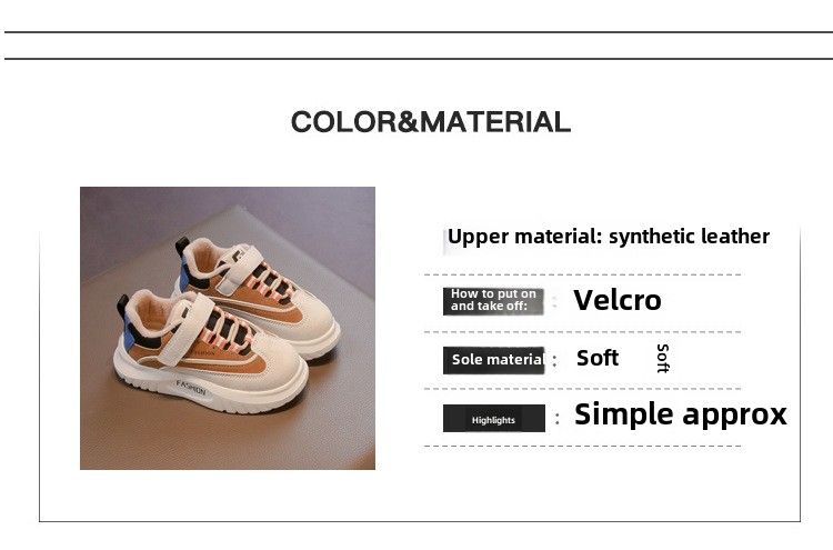 Children's velvet platform sports shoes autumn and winter new boys handsome color matching casual shoes girls running shoes_voghion.com